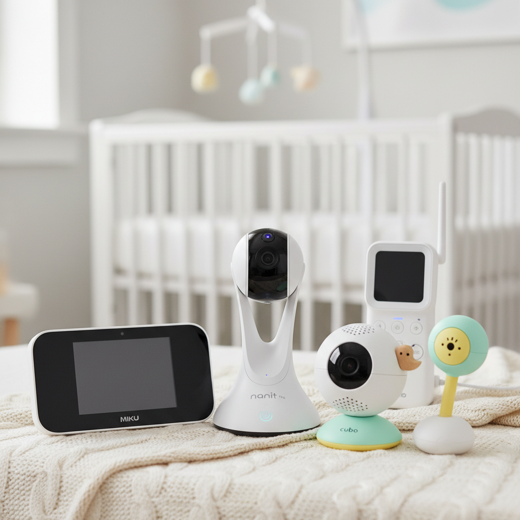 Cámaras vigilabebés premium con IA: Nanit Plus, Miku Pro, Cubo AI, Lollipop y HelloBaby