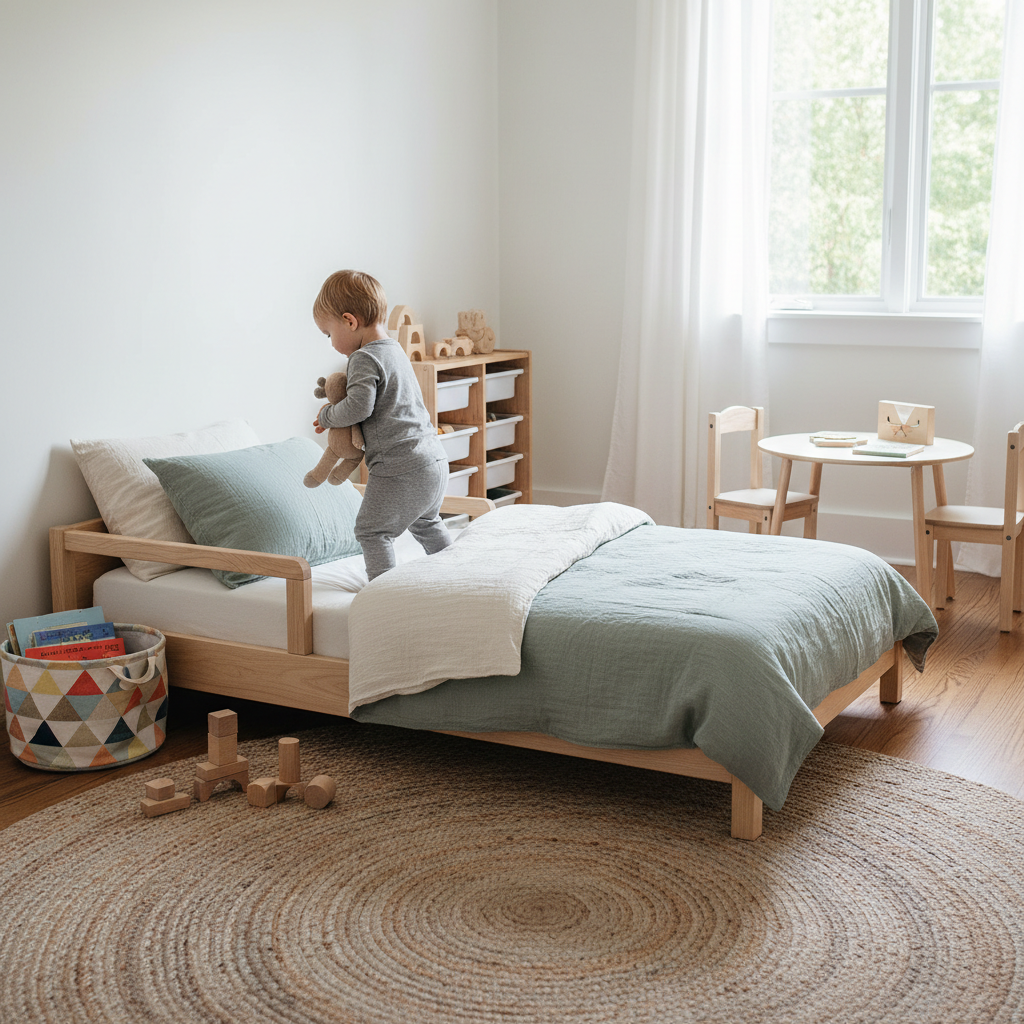Mejores camas Montessori para niños: dormir a ras del suelo con seguridad