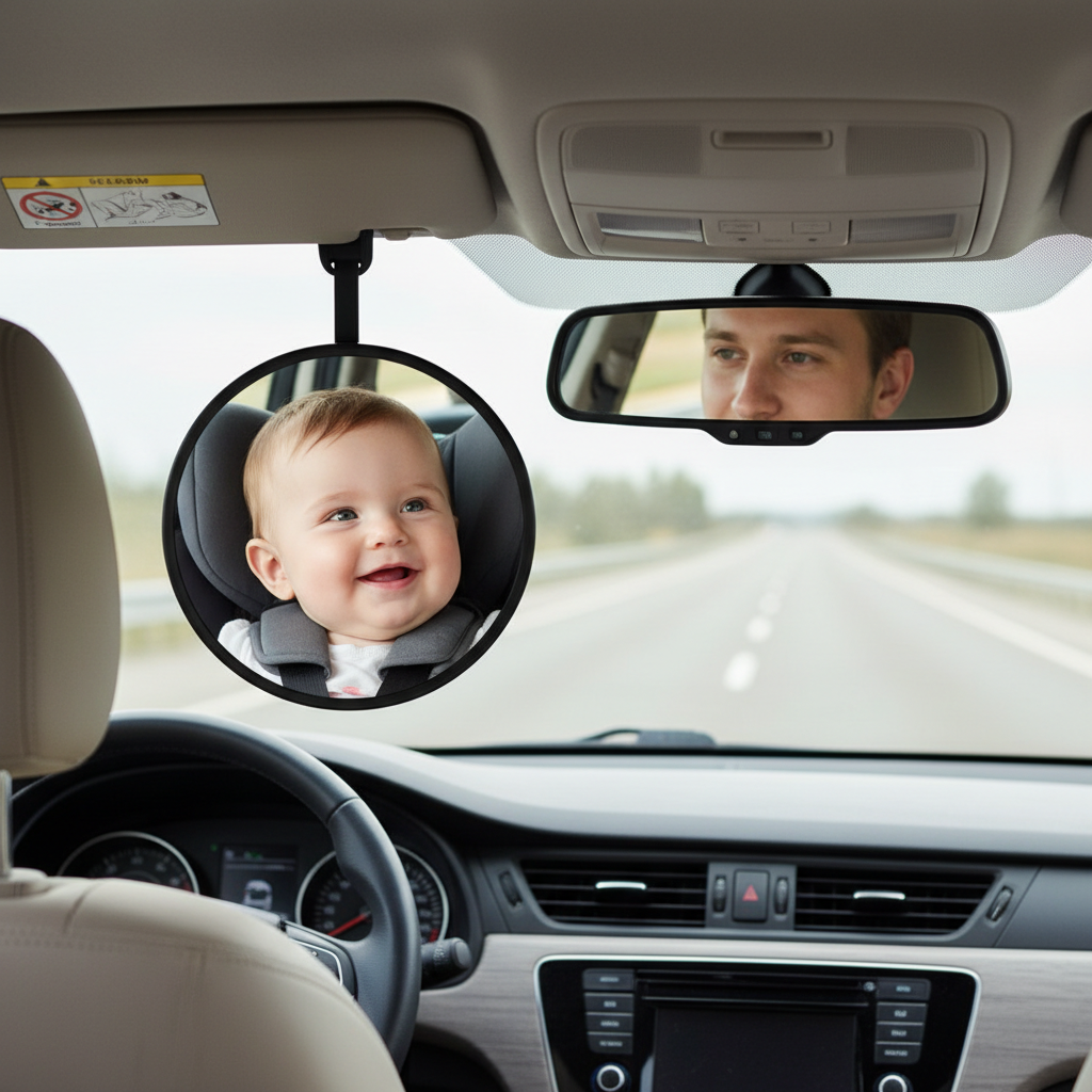 Los mejores espejos retrovisores para bebé en el coche