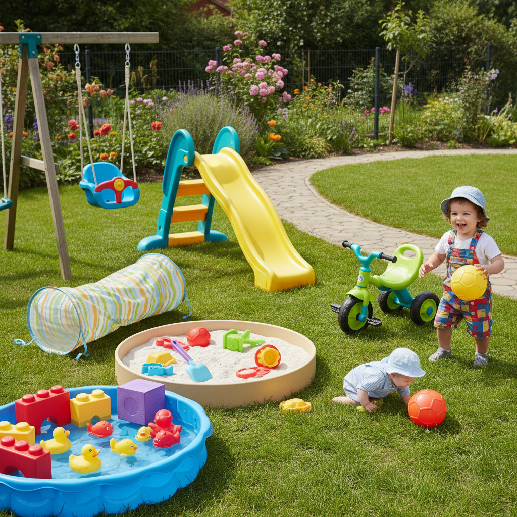 Los mejores juguetes de exterior y jardín para bebé