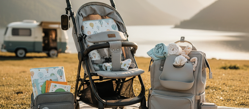 Preparados para la Aventura: Accesorios Esenciales para Viajes Inolvidables con Bebés.