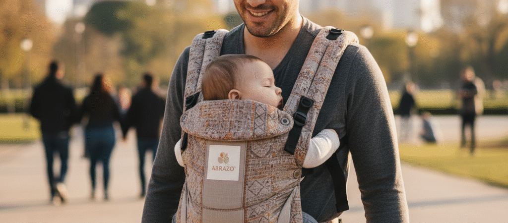 Un Abrazo que se Mueve Contigo: La Comodidad Inigualable de los Portabebés de Marca.