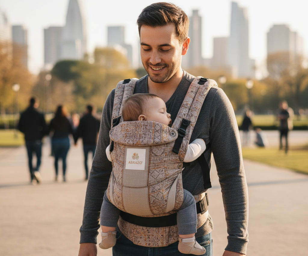 Un Abrazo que se Mueve Contigo: La Comodidad Inigualable de los Portabebés de Marca.