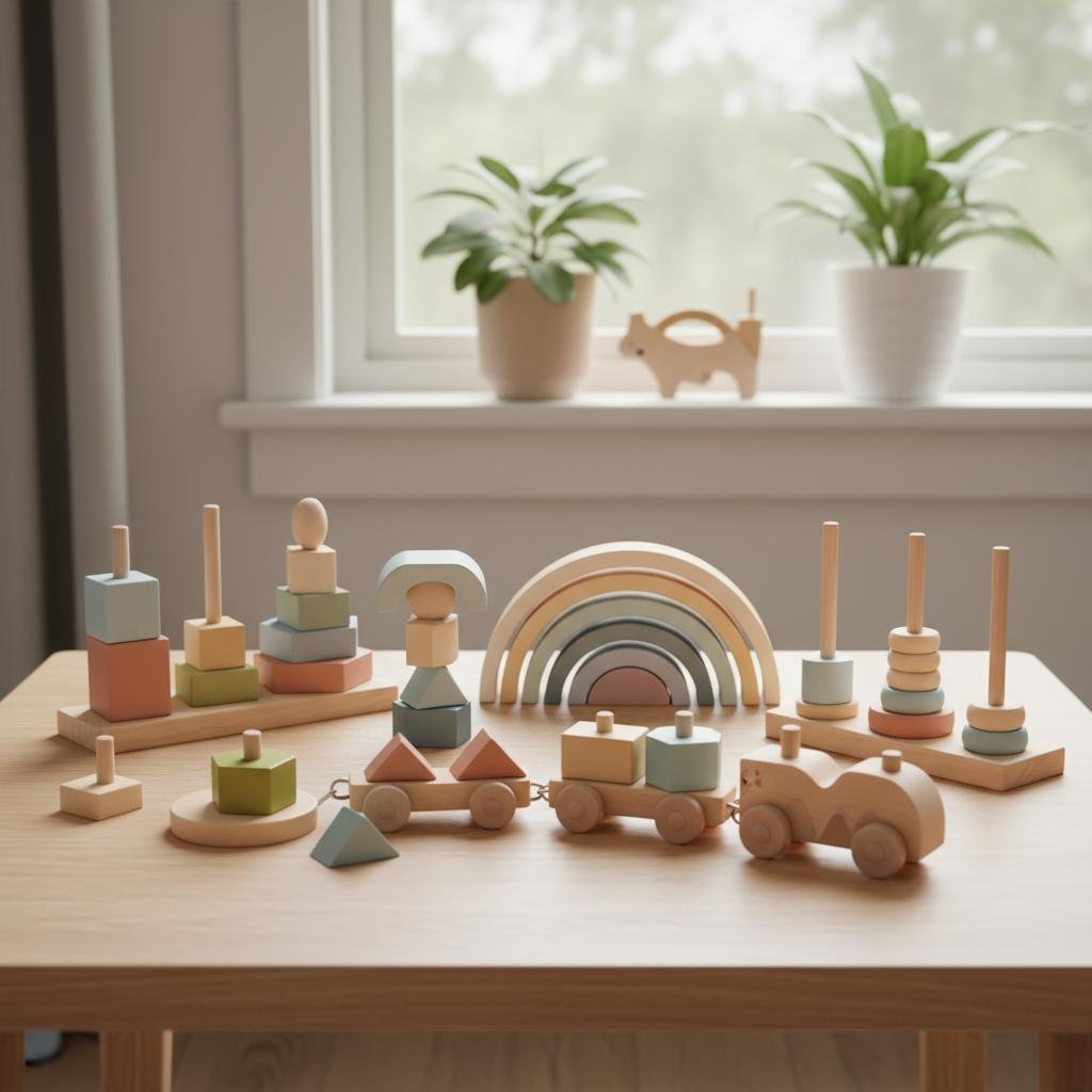 Más Allá del Plástico: La Elegancia y Durabilidad de los Juguetes Montessori de Diseño