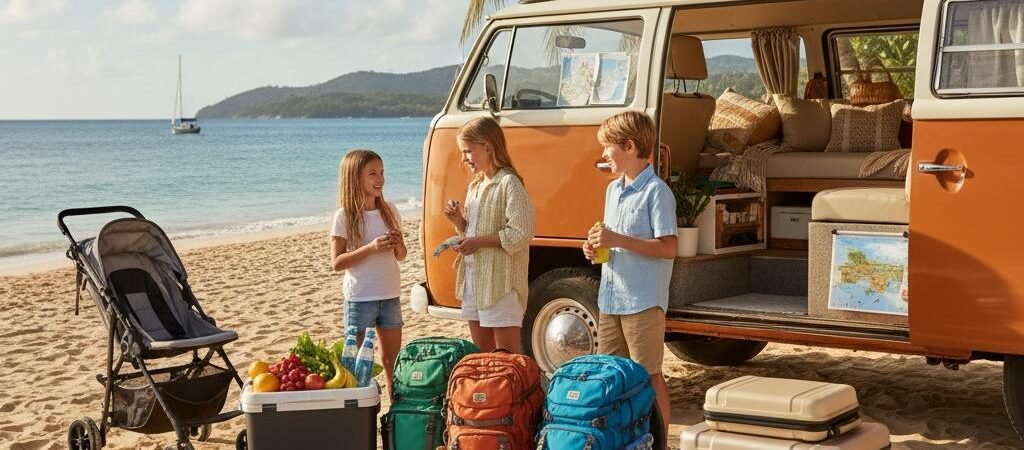 Más allá del Avión: El Mejor Equipo de Viaje para Vacaciones en Familia