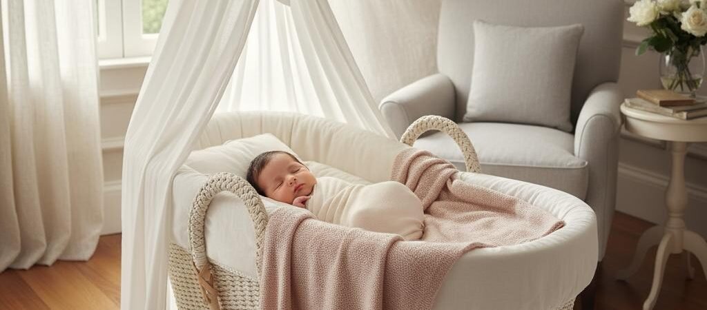 Moisés de Colección: La Elegancia que Acompaña los Primeros Días de Tu Recién Nacido