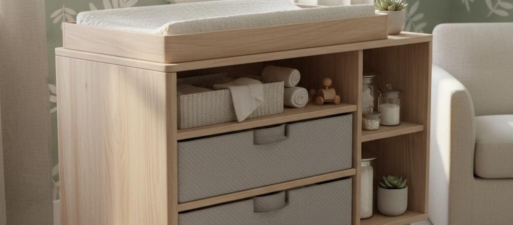 Funcionalidad y Belleza: La Mesa Cambiador que No Querrás Esconder