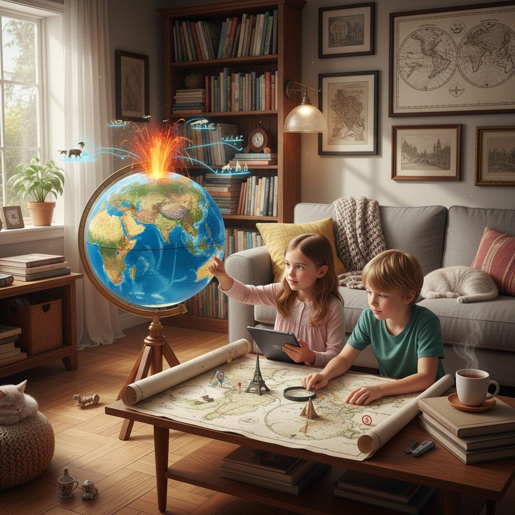 Explora el Mundo en Casa: Globos Terráqueos Interactivos y Mapas Educativos